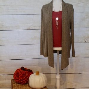 Draped Cardigan in Coco